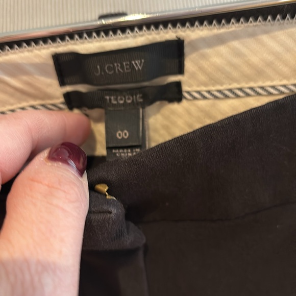J. Crew black Teddie pant 00 - Picture 3 of 4